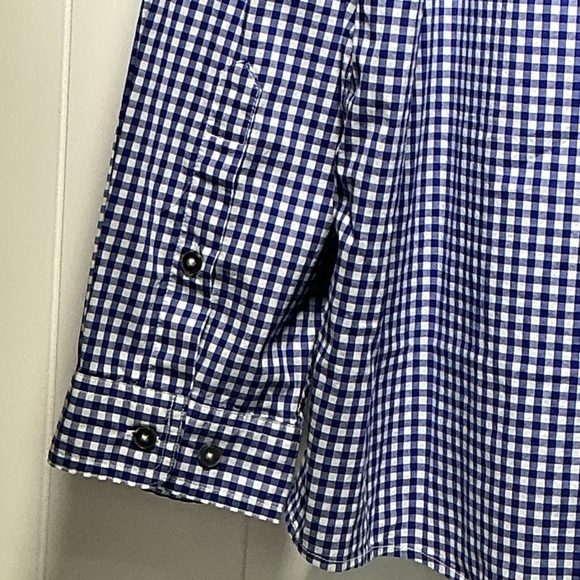 Orvis Men's Active Fit Long Sleeve Button Front Shirt Blue Check Size XXL - Picture 5 of 11